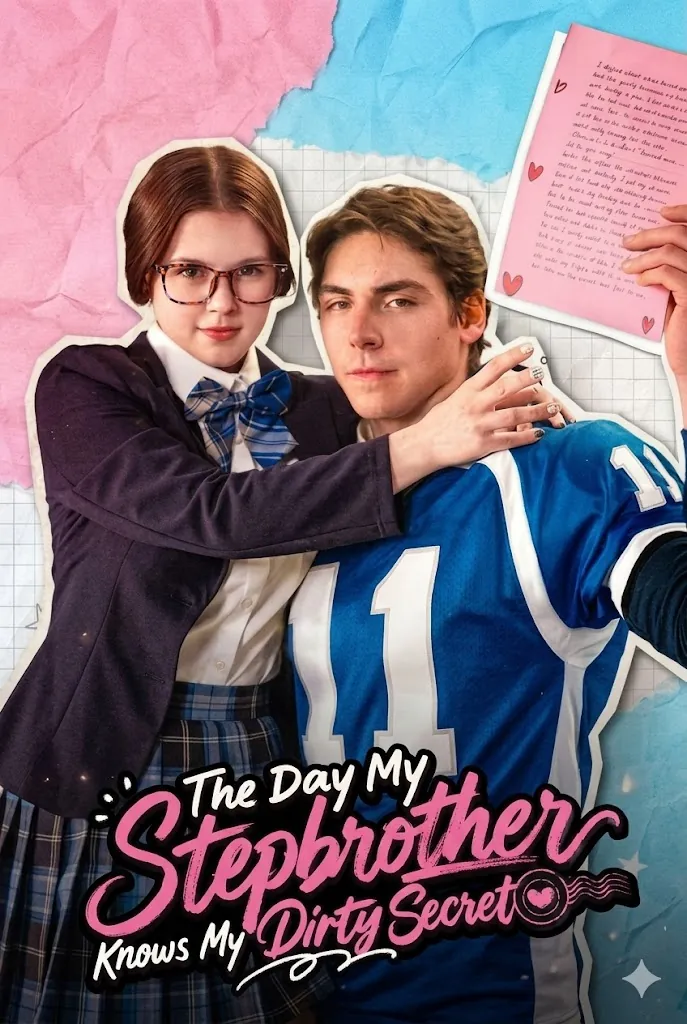 Capa de O Dia em que Meu Meio Irmão Descobriu Meu Segredo Sujo (The Day My Stepbrother Knows My Dirty Secret) - (I Wrote a Dirty Letter for My Crush) - (My Stepbrother Found It First)