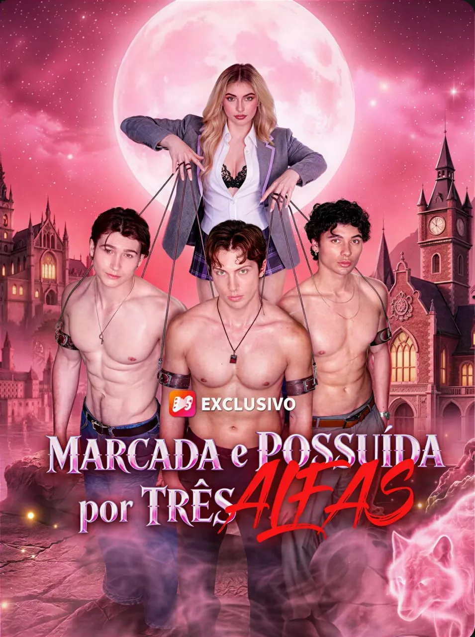 Capa de Marcada E Possuída Por Três Alfas (Três Alfas, Jogo Da Sedução)