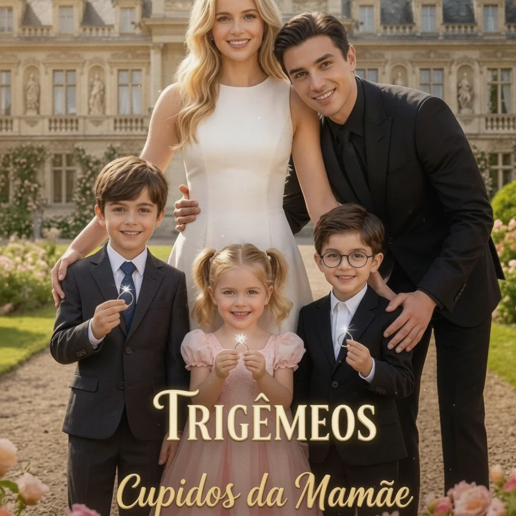 Capa de Trigêmeos Cupidos da Mamãe