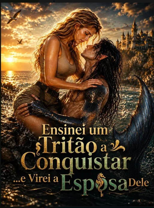 Capa de Ensinei um Tritão a Conquistar e Virei a Esposa Dele