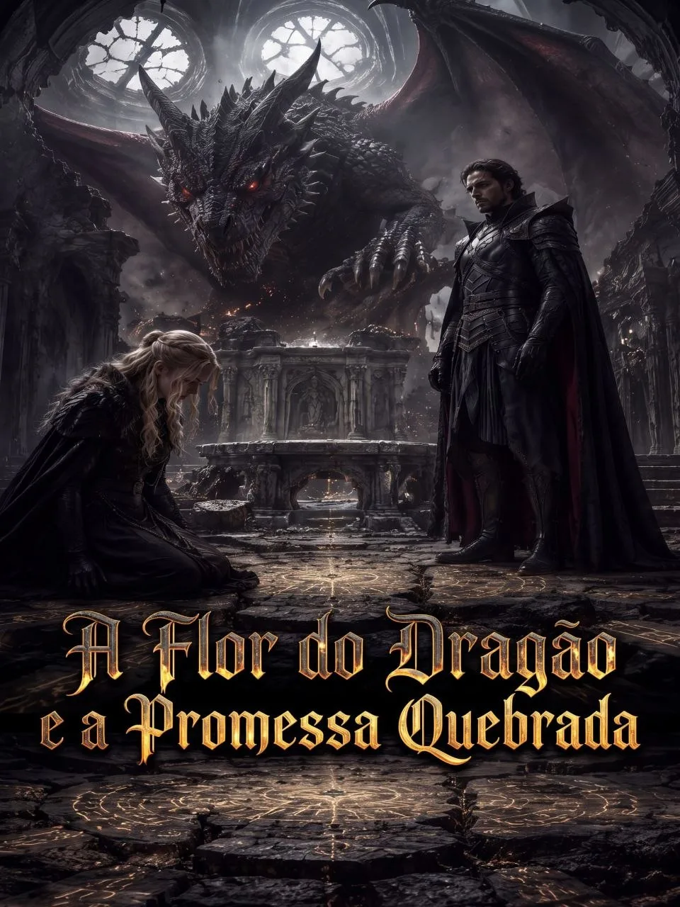 Capa de A Flor do Dragão e a Promessa Quebrada